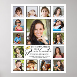 Student Handskrivet skript 15 Photo Collage Poster