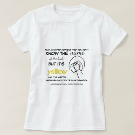 Student har Gult Bokar T Shirt