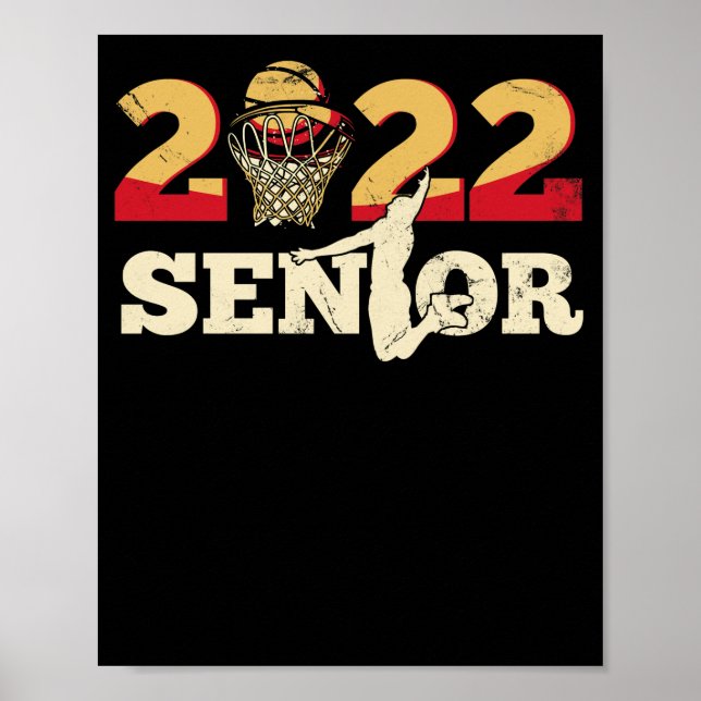 Student, högre klass 2022 Studenten, basketboll Poster (Framsidan)
