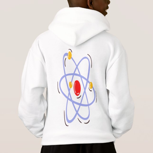 Student Hoodie med med Math Verktyg T Shirt (Baksida)