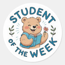 Student i veckomärkesuppsättningen Bear Reward
