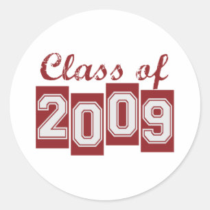 Student-klass 2009 runt klistermärke