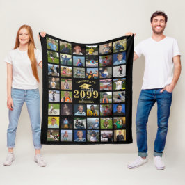 Student-klass År 44 för fotominnesunderhåll Fleecefilt