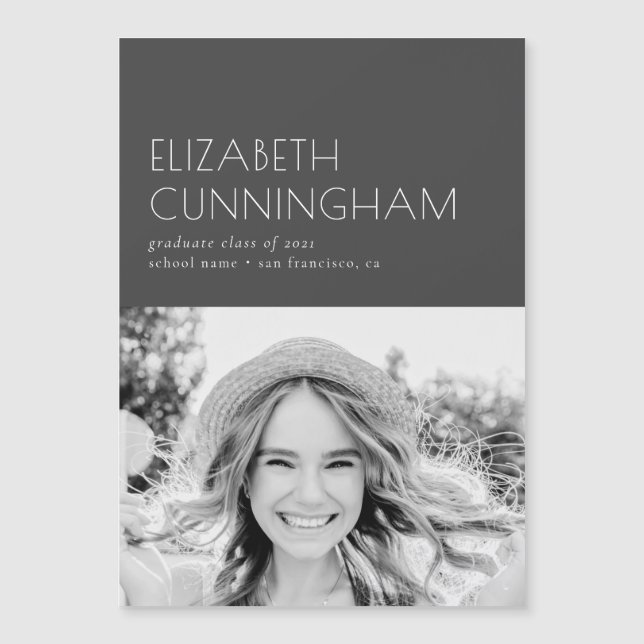 Student-klass för 20XX-minimalistiskt foto Student (Framsida)