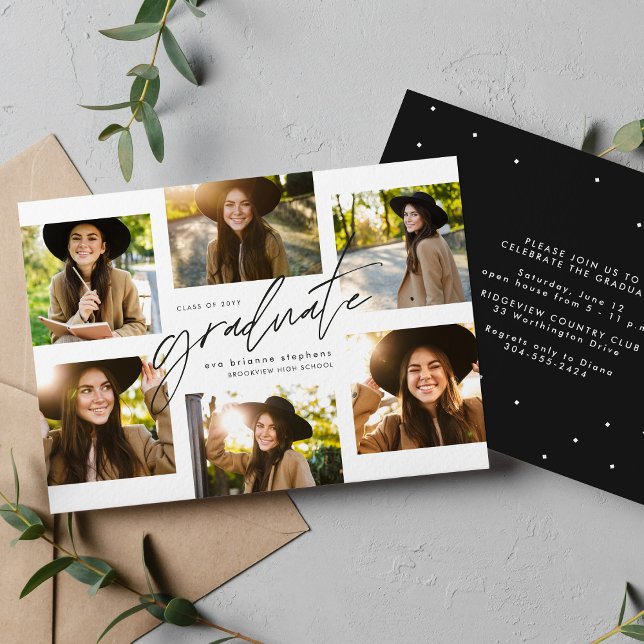 Student kollage sex foto modern studenten inbjudningar (Skapare uppladdad)