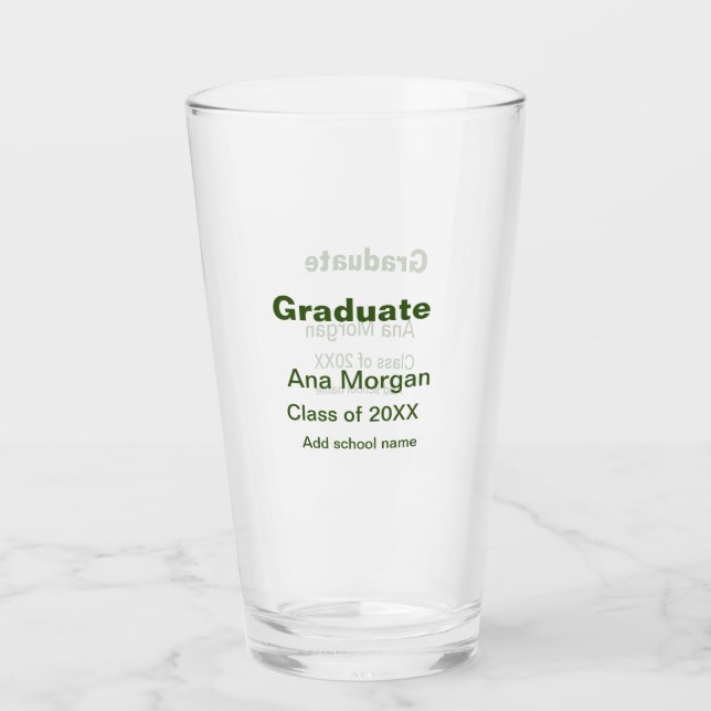 Student, lägg till namn, skolklass namn på 20XX en Glaskopp (Framsida)