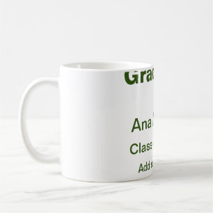 Student, lägg till namn, skolklass namn på 20XX en Kaffemugg