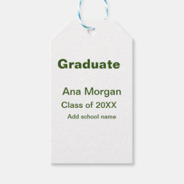 Student, lägg till namn, skolklass namn på 20XX en Presentetikett