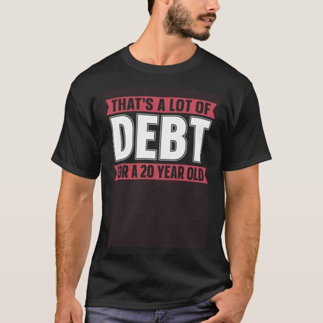 Student låneskuld för gratis utbildning t shirt (Framsida)