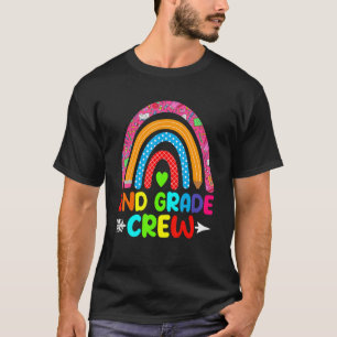 Student Lärare 2:a Klass-besättningens regnbåge ti T Shirt