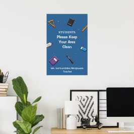 Student Lärare Back to school personalize Poster