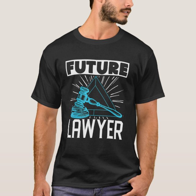Student Law School Clerk Future Lawyer Attorney T Shirt (Framsida)
