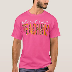 Student Lekande leopard Squad Cute Fall Hösten Th T Shirt