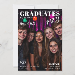 Student Magazine Cover Inbjudningar