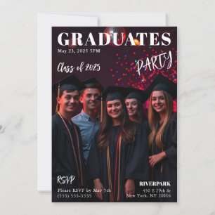 Student Magazine Cover Inbjudningar