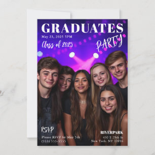 Student Magazine Cover Inbjudningar