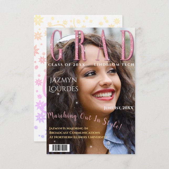 Student Magazine Cover Photo Studenten Announce (Fram/baksida)