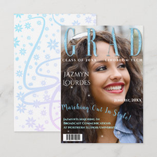 Student Magazine Cover Photo Studenten Announce Inbjudningar