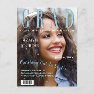 Student Magazine Cover Photo Studenten Announce Vykort