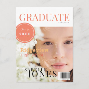 Student Magazine Photo Studenten Meddelande Vykort