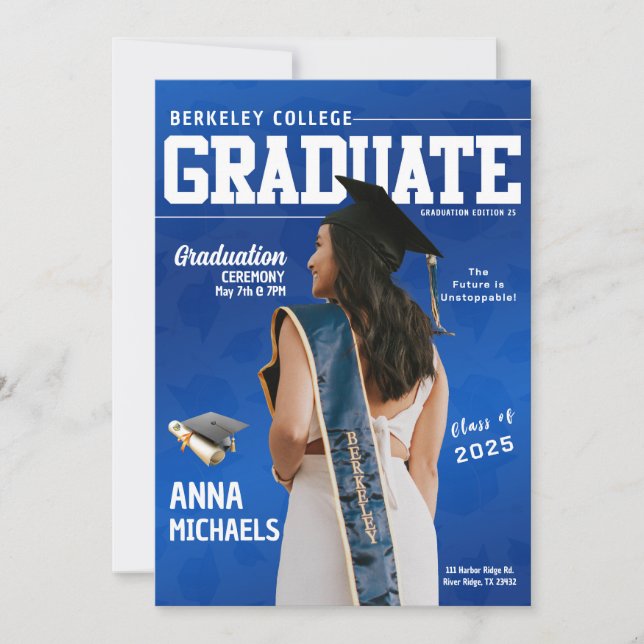 Student Magazine Studenten meddelande Inbjudningar (Framsida)