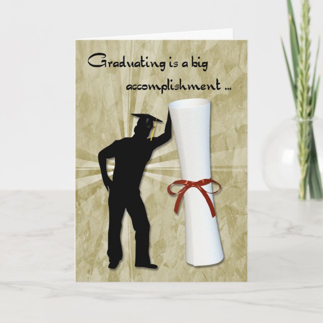 Student Male Diploma Kort (Framsida)