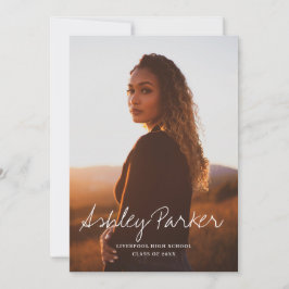 Student-meddelandekort för skriptfotografi av Namn Meddelande