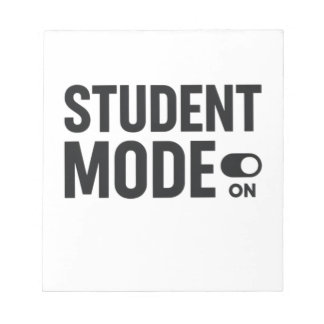 Student Mode On – Funny Study Motivation Anteckningsblock