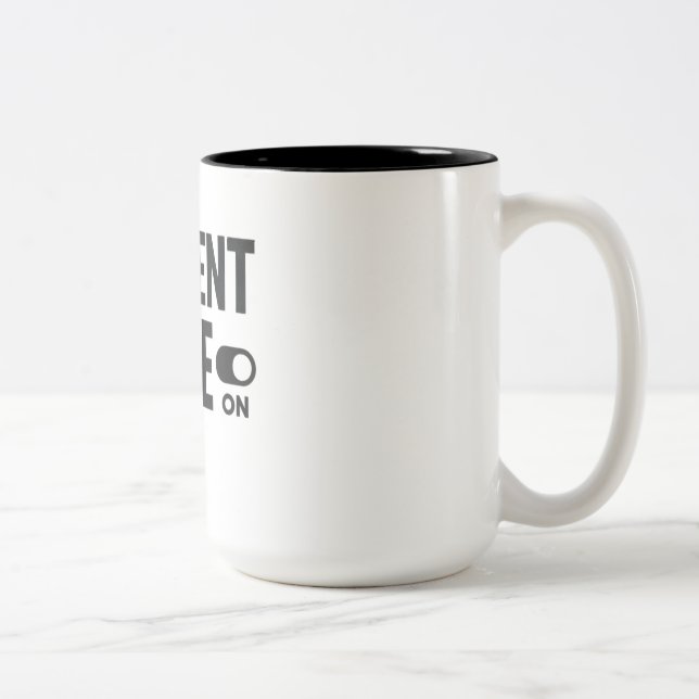 Student Mode On – Funny Study Motivation Två-Tonad Mugg (Höger)