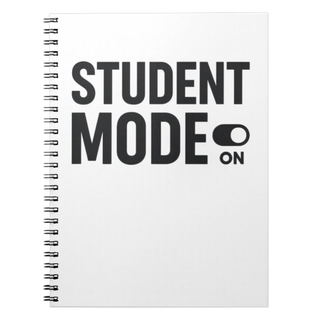 Student Mode On – Study Motivation Anteckningsbok (Framsidan)
