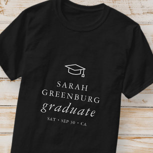 Student Modern minimalistisk enkel Chic Studenten T Shirt