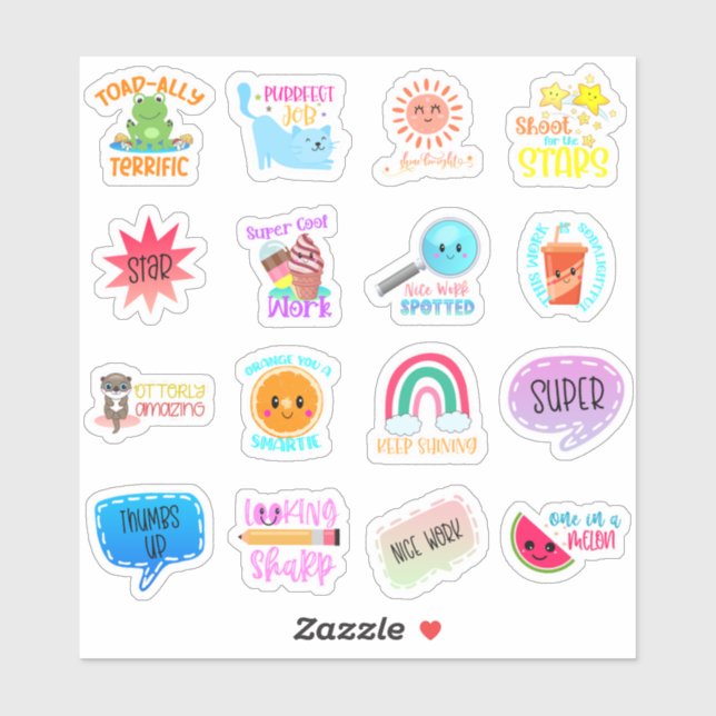 Student Motivational Sticker Klistermärken (Ark)