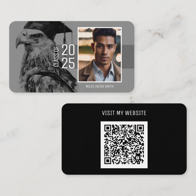 Student Namn-kort | Eagle Visitkort (Fram/baksida)