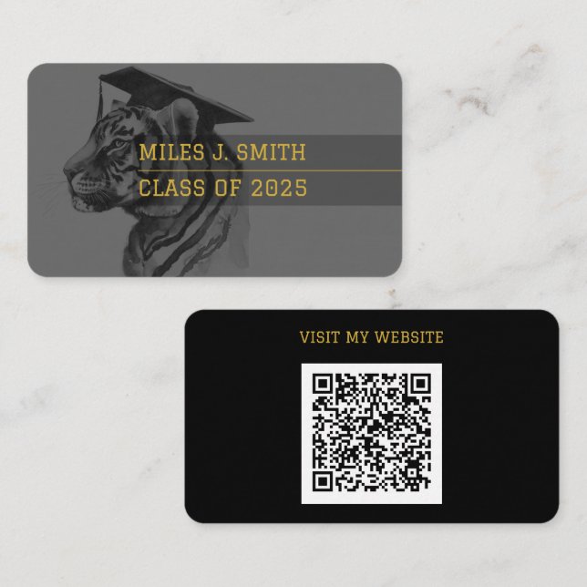 Student Namn-kort Visitkort (Fram/baksida)