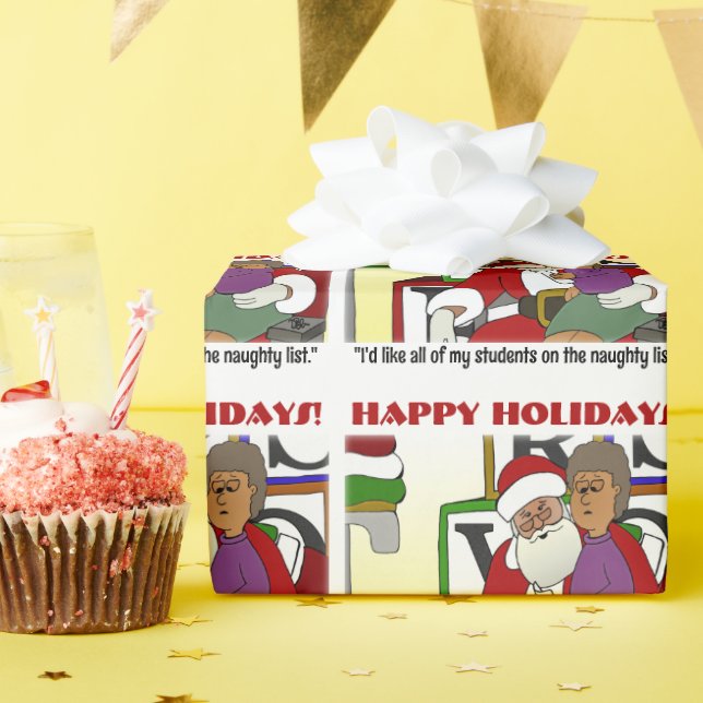 Student Naughty List Presentpapper (Födelsedagsfest)