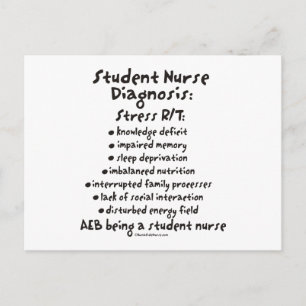 Student Nurse Diagnosis: Stressa Vykort