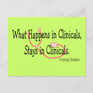 Student Nurse-gåvor Vykort