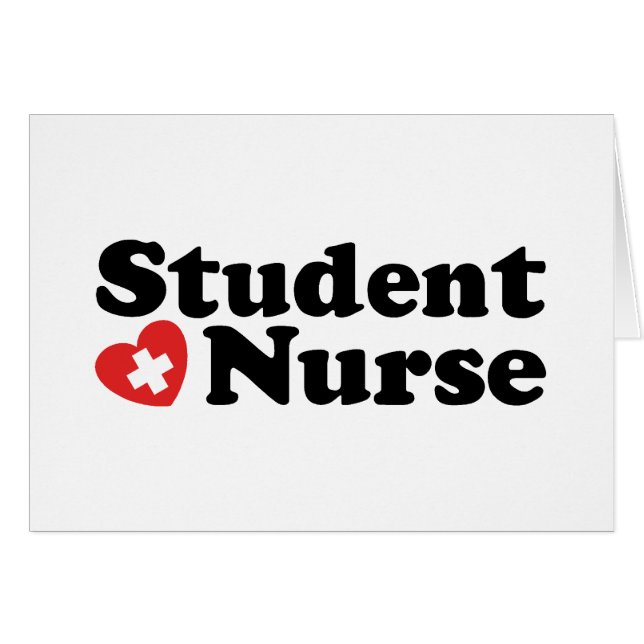 Student Nurse Hälsningskort (Framsidan Horizontal)
