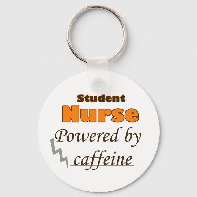 Student Nurse med koffein Nyckelring (Framsida)