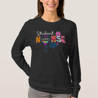Student Nurse Play Egg Bunny Kärlek Stethoscope Rn T Shirt