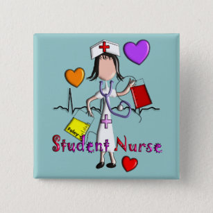 Student Nurse-presentationer med Stil-grafik Knapp