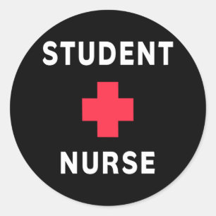 Student Nurse Runt Klistermärke