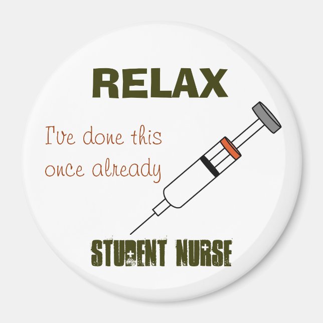Student Nurse Vaccine Magnet (Framsidan)