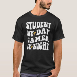 Student på dagen, spelare på natten, examen spelan t shirt