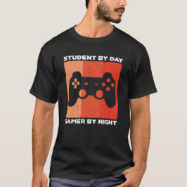 Student på dagen, spelare på natten, examen spelan t shirt