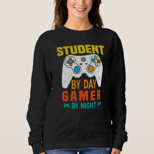 Student på dagen spelare på natten meme för spelar t shirt