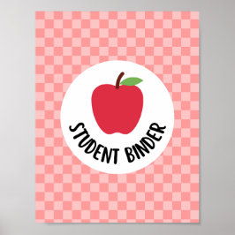 student pärm titelblad insats för lärare poster