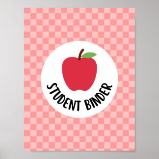 student pärm titelblad insats för lärare poster