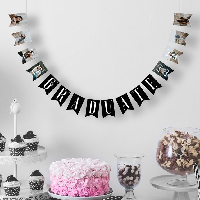 Student Photo Collage Student År Party Vimplar (Skapare uppladdad)