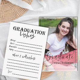 Student Photo Elegant Class of 2025 Studenten Rådkort